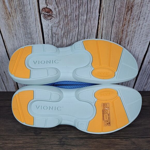 Vionic Kallie Slip On Blue Knit Sporty Walking Sneaker Women's Sz 6.5 (VGC) - Picture 8 of 9